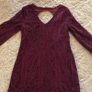 Long sleeve lace dress